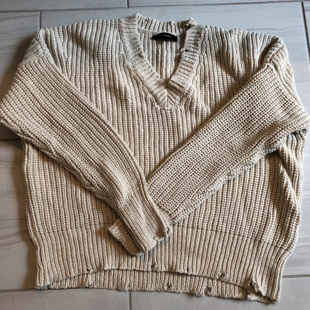 Vici Collection Becca distressed sweater